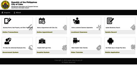 cebucity.gov.ph online services|CH unveils online services platform .